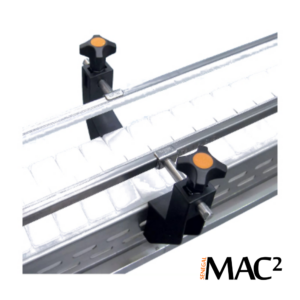 CONVOYEUR INOX 110x140 CH. ACETAL GUIDE PLAT 40x8, lg 1250 mm