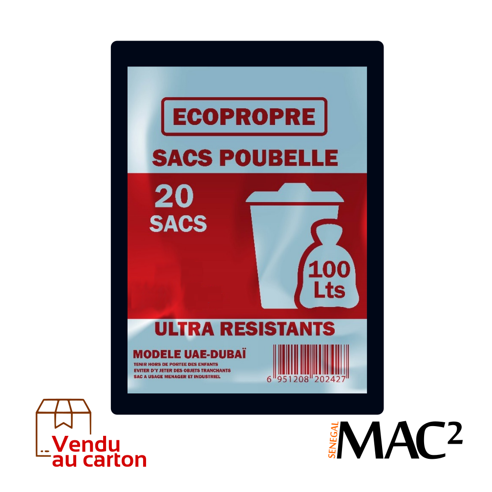 GARBAGE BAG 100L X 20 BOX X 20