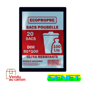 SAC POUBELLE 100LX20 CARTON X20